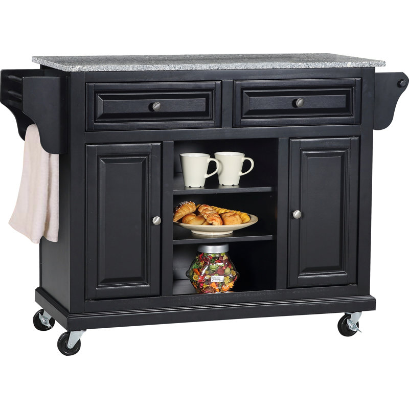 Raynham Kitchen Island with Granite Top & Reviews Birch Lane